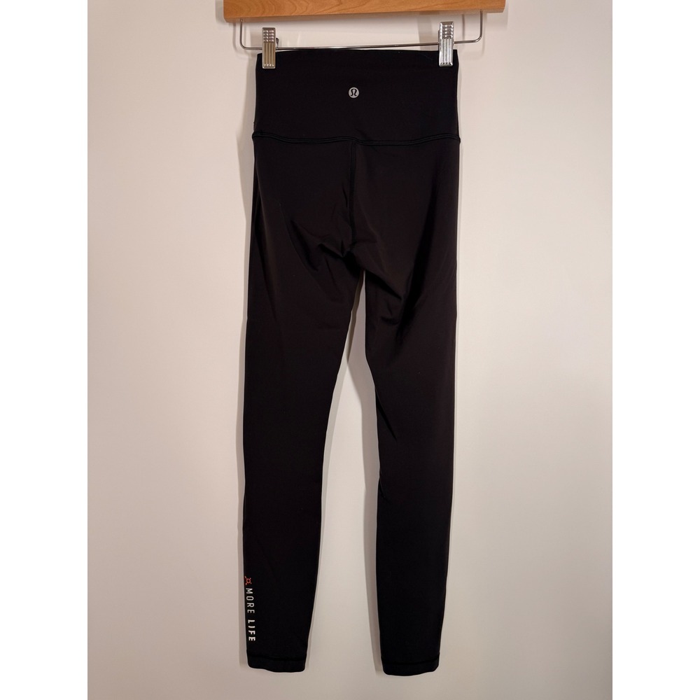 Lululemon X Orangetheory More Life Wunder Train High Rise Leggings Black Size 2